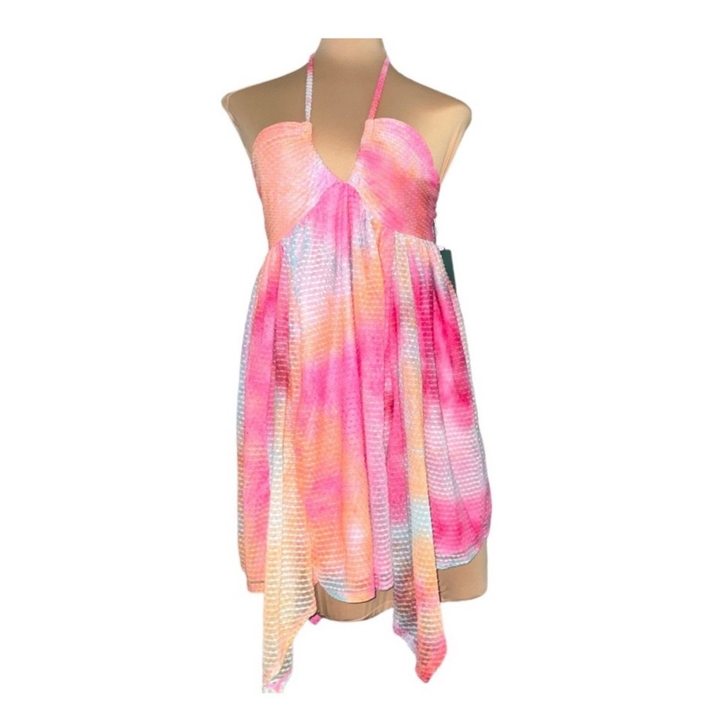 WILD FABLE Pink tie-dye sleeveless baby doll dress NWT